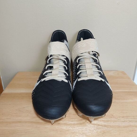 Nike Alpha Menace Pro 2 Mid Football Cleats Black Gold BV3945-700 Men's Size 15 - Picture 2 of 7